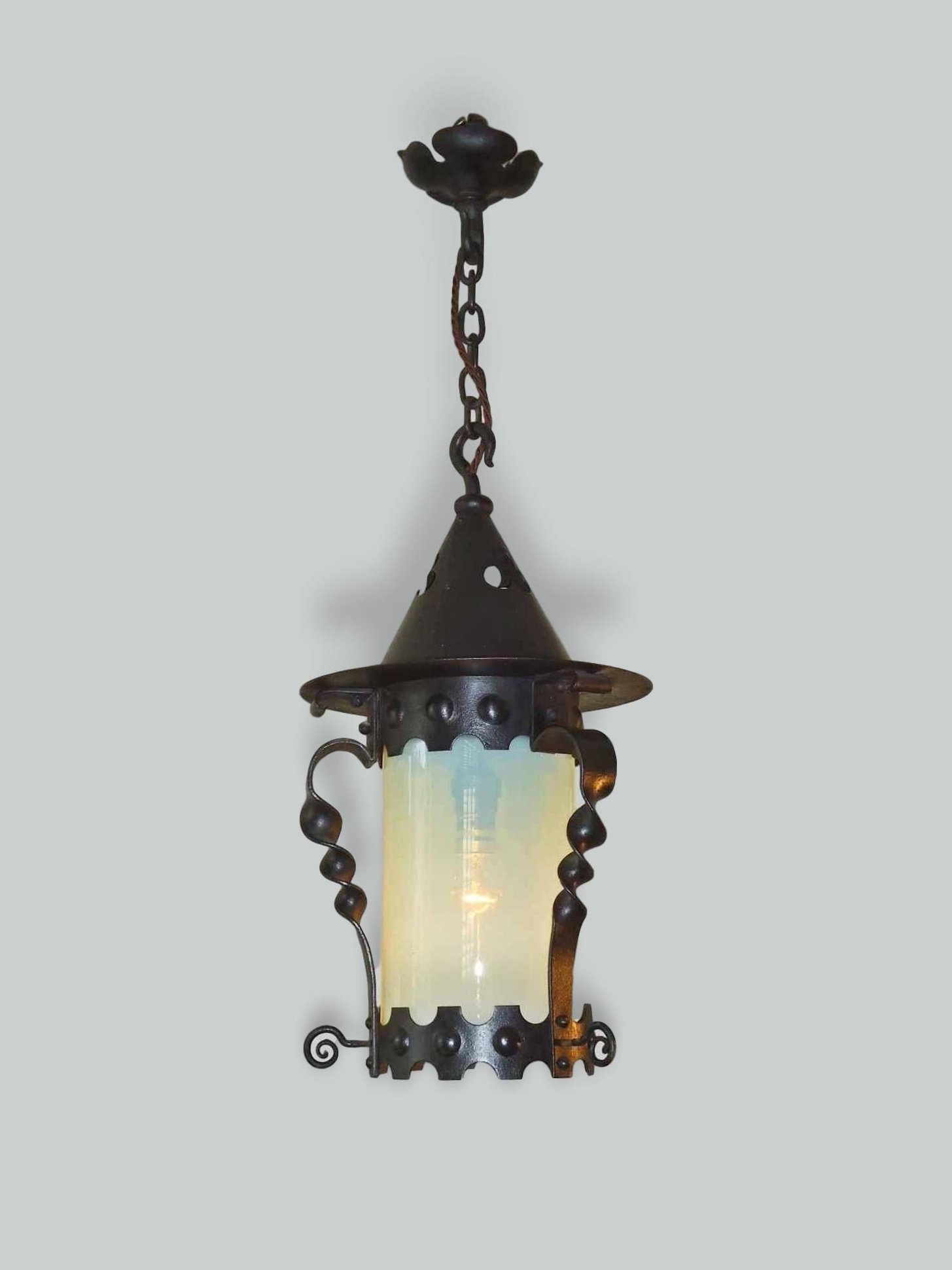Unsigned | Wrought-Iron Arts & Crafts Lantern | England c.1900