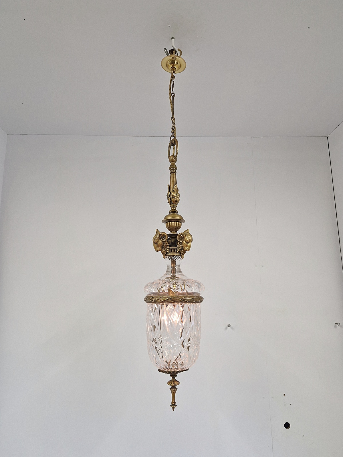 F & C Osler, Birmingham | Neo-Classical Cut-Glass Lantern | England c.1910 | SOLD - Image 2