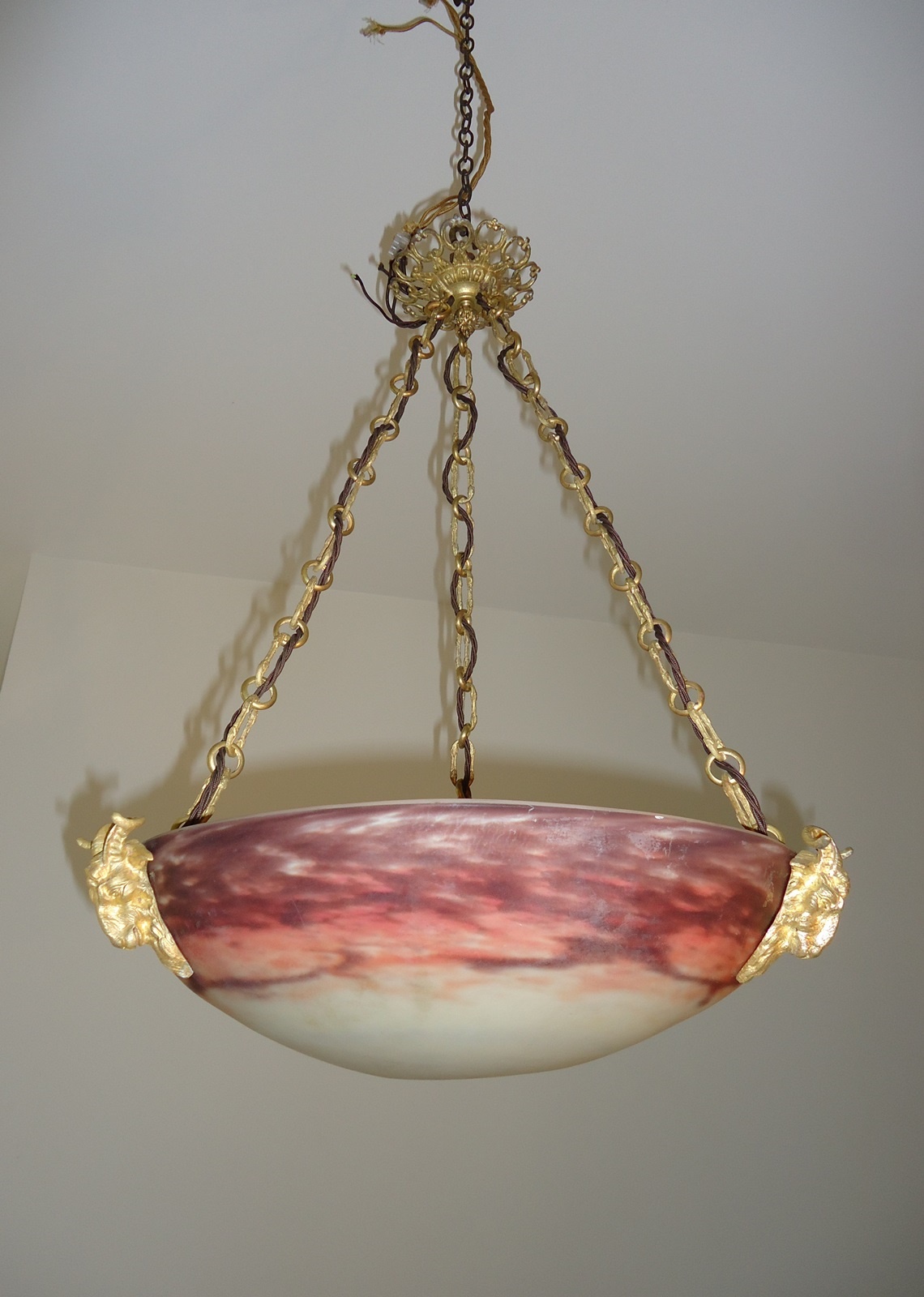 Muller Frères, Luneville | Pate-de-verre Plafonnier | France c.1925 | SOLD - Image 2