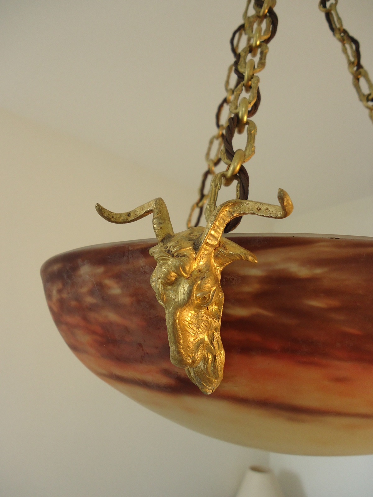 Muller Frères, Luneville | Pate-de-verre Plafonnier | France c.1925 | SOLD - Image 5