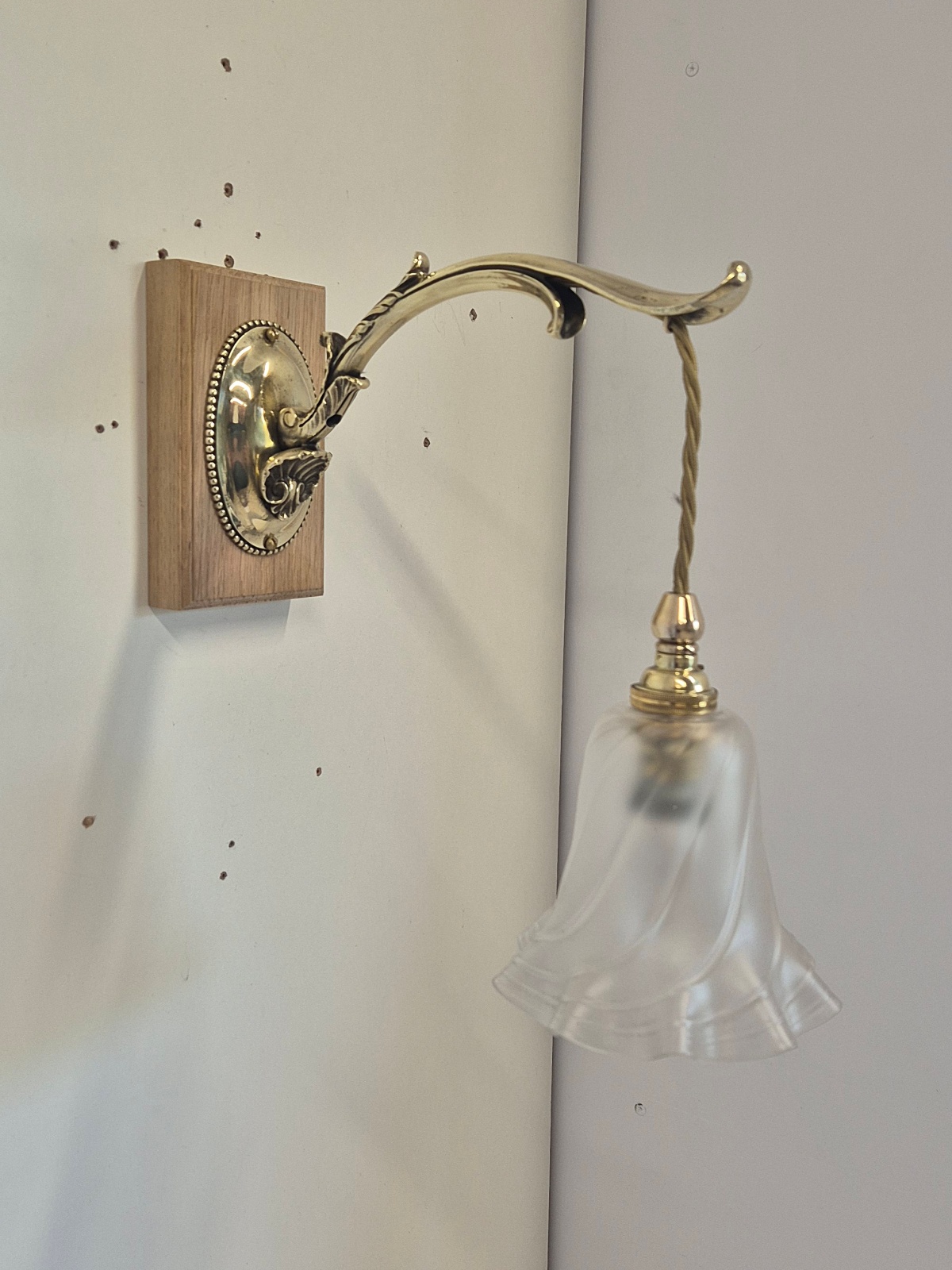 Unsigned | Small Edwardian Wall Light | England c.1905 - Image 3