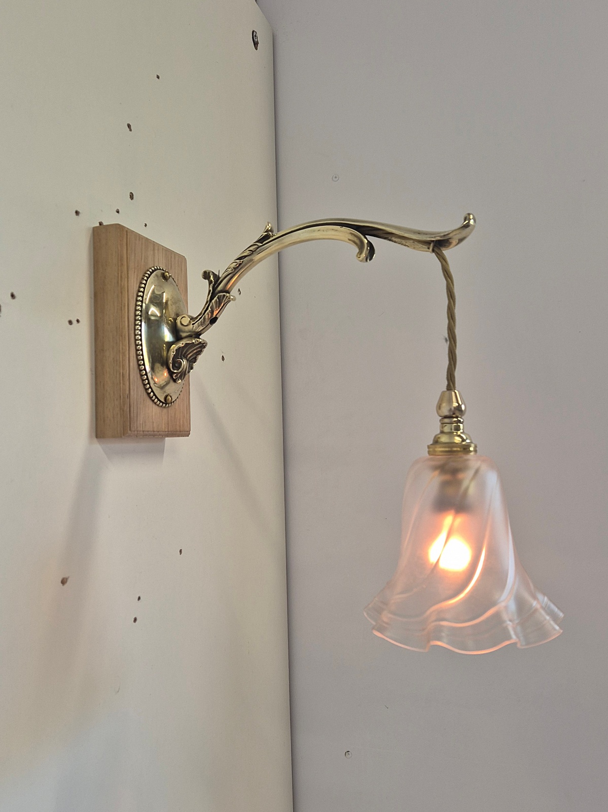 Unsigned | Small Edwardian Wall Light | England c.1905 - Image 4