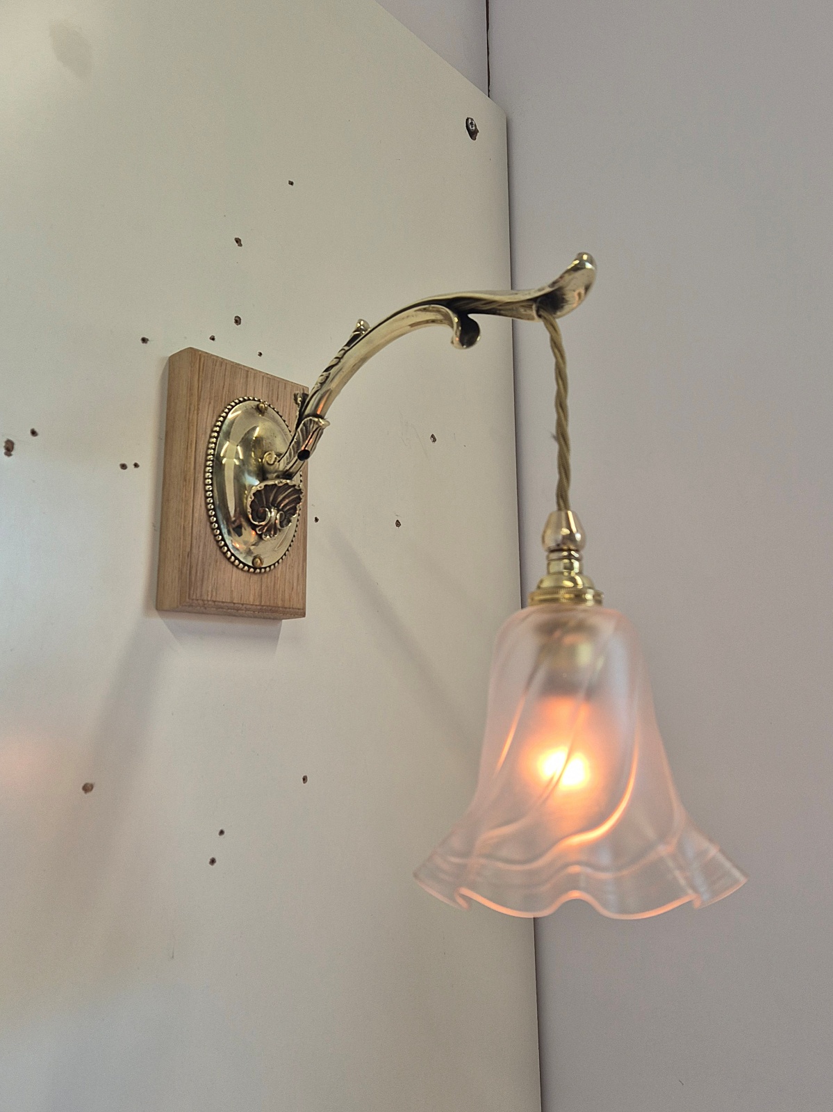 Unsigned | Small Edwardian Wall Light | England c.1905 - Image 6