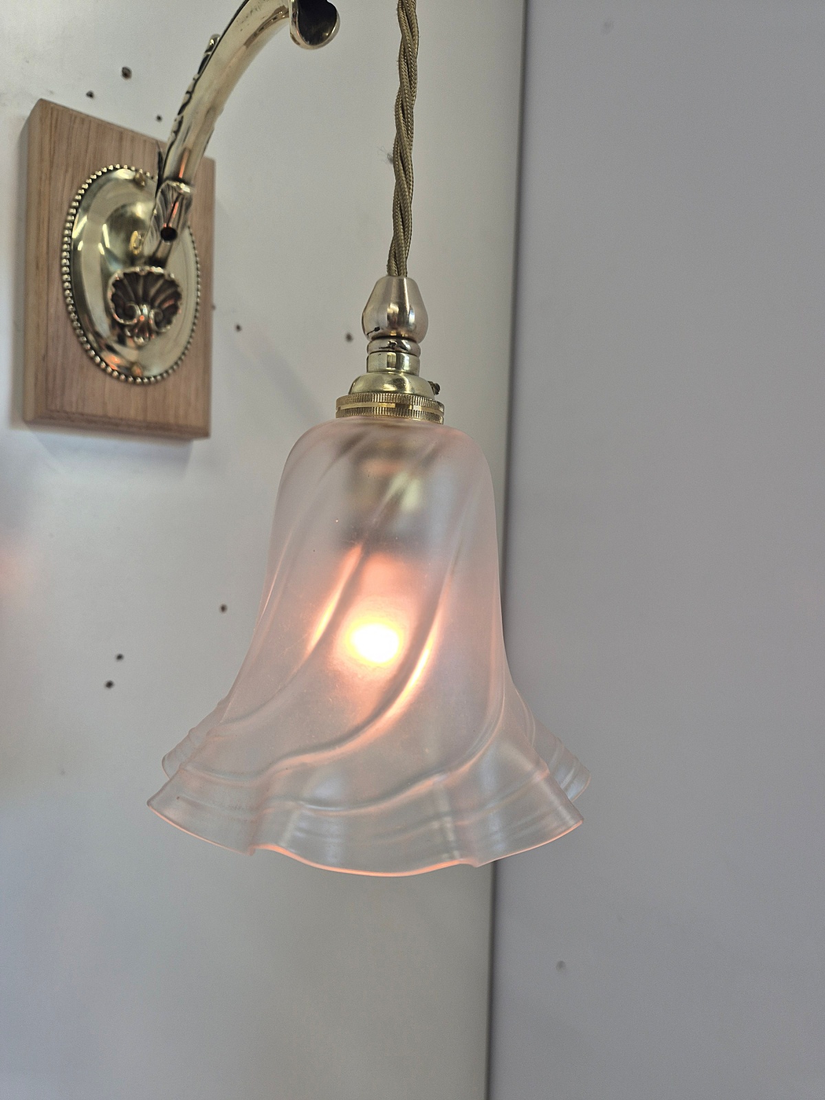 Unsigned | Small Edwardian Wall Light | England c.1905 - Image 8