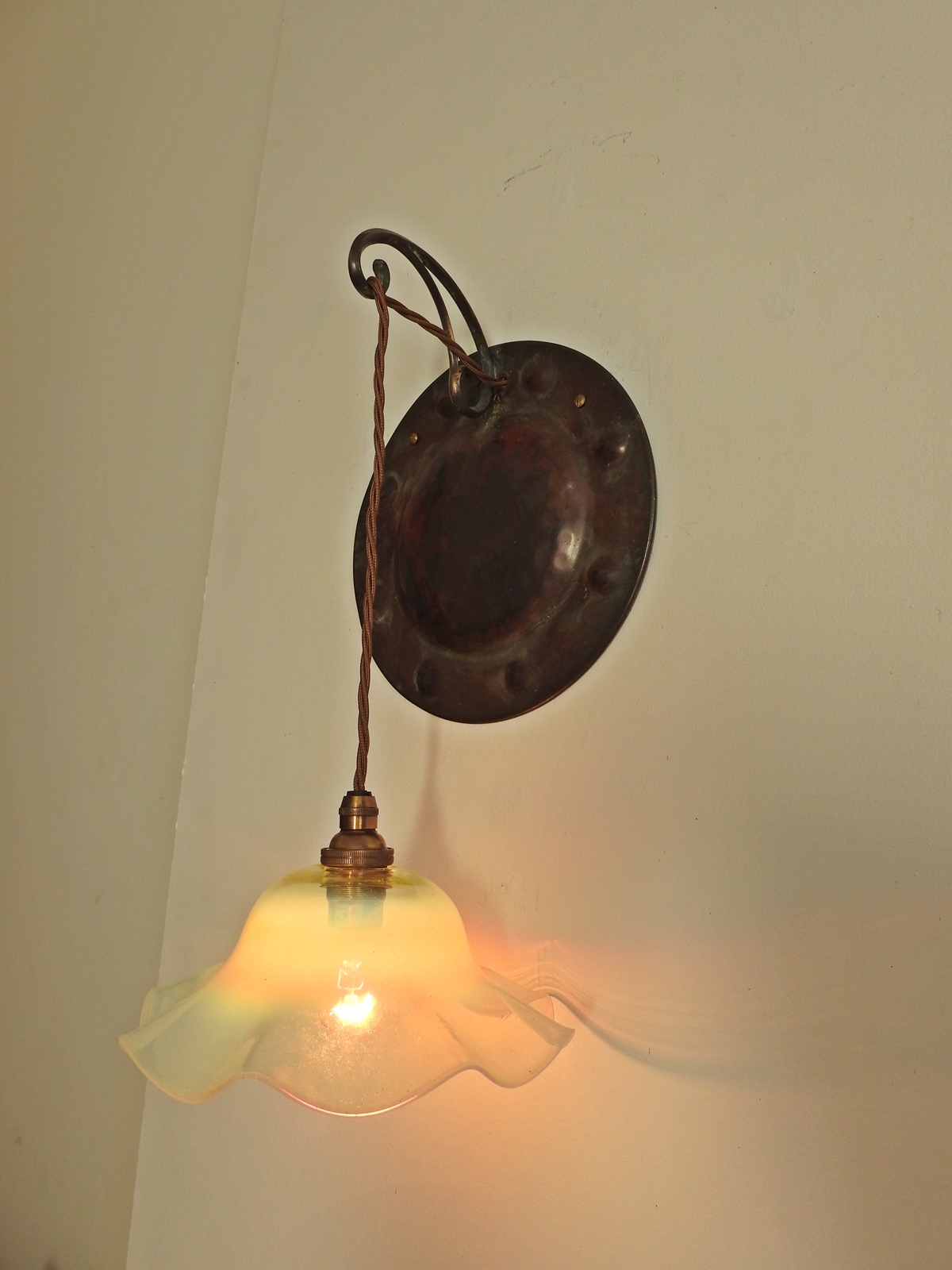 Style of Jesson Birkett & Co (Faulkner Bronze co.) | 4 Arts & Crafts Wall Lights | England c.1900 | SOLD - Image 2