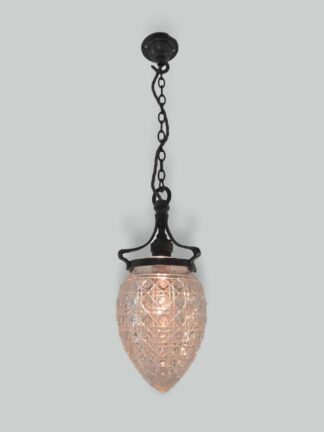 Unsigned | Cut-glass "Pineapple" Lampshade | England c.1905