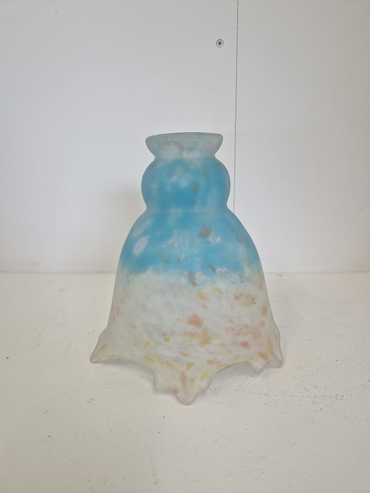 Daum Frères, Nancy | 1 Blue Pate-de-verre Lampshde | France c.1910