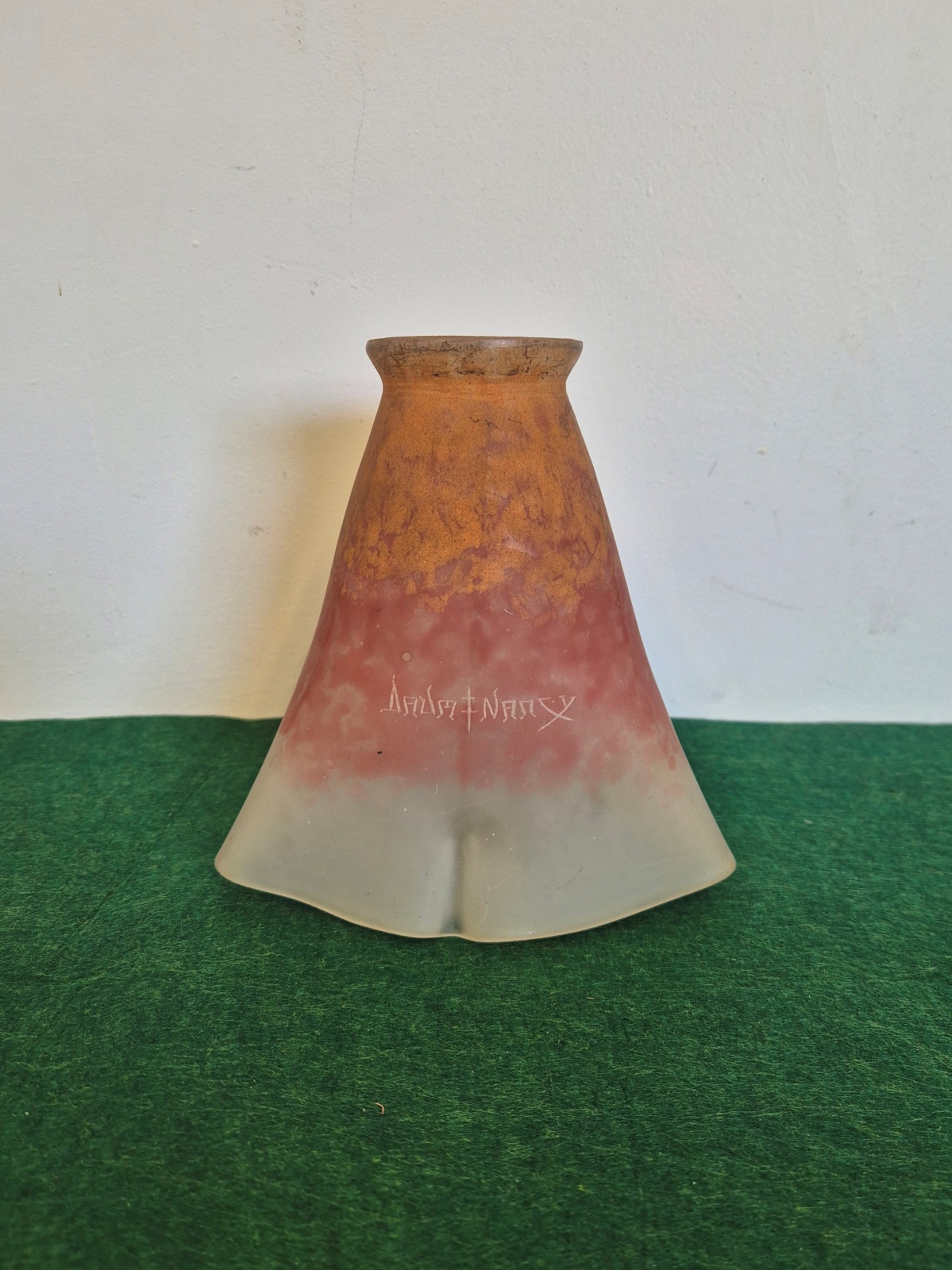 Daum Frères, Nancy | 1 Orange Pate-de-verre Lampshade | France c.1920-30