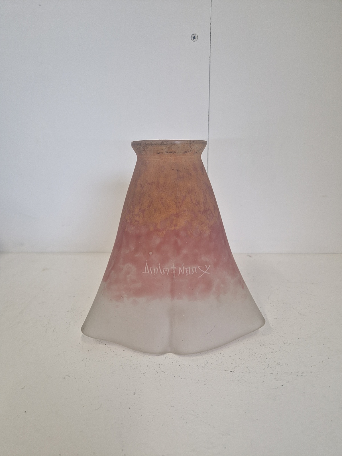 Daum Frères, Nancy | 1 Orange Pate-de-verre Lampshade | France c.1910