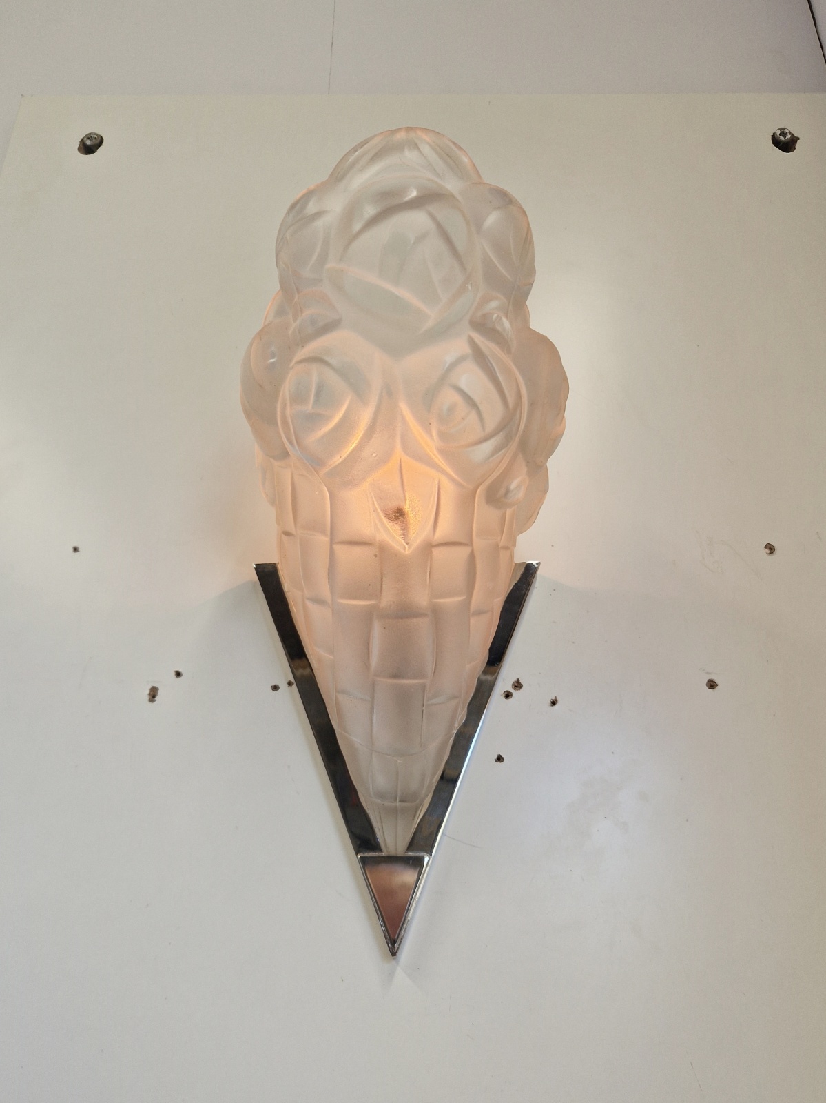 Verrerie D'art Degué | 2 x Pairs (4) Art Deco Wall Lights | France c.1930 - Image 4