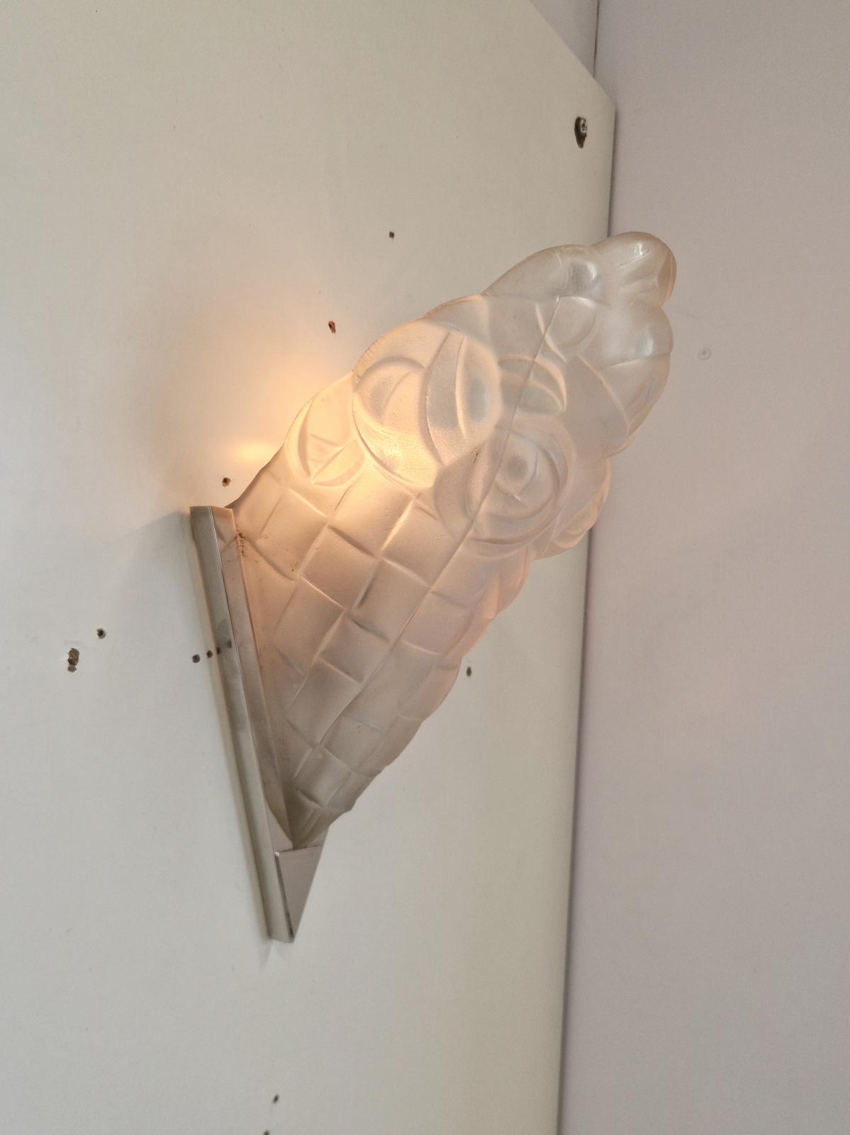 Verrerie D'art Degué | 2 x Pairs (4) Art Deco Wall Lights | France c.1930 - Image 6