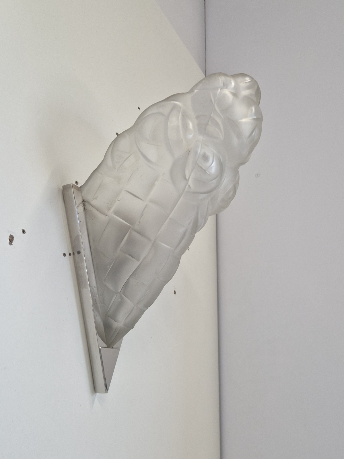 Verrerie D'art Degué | 2 x Pairs (4) Art Deco Wall Lights | France c.1930 - Image 9