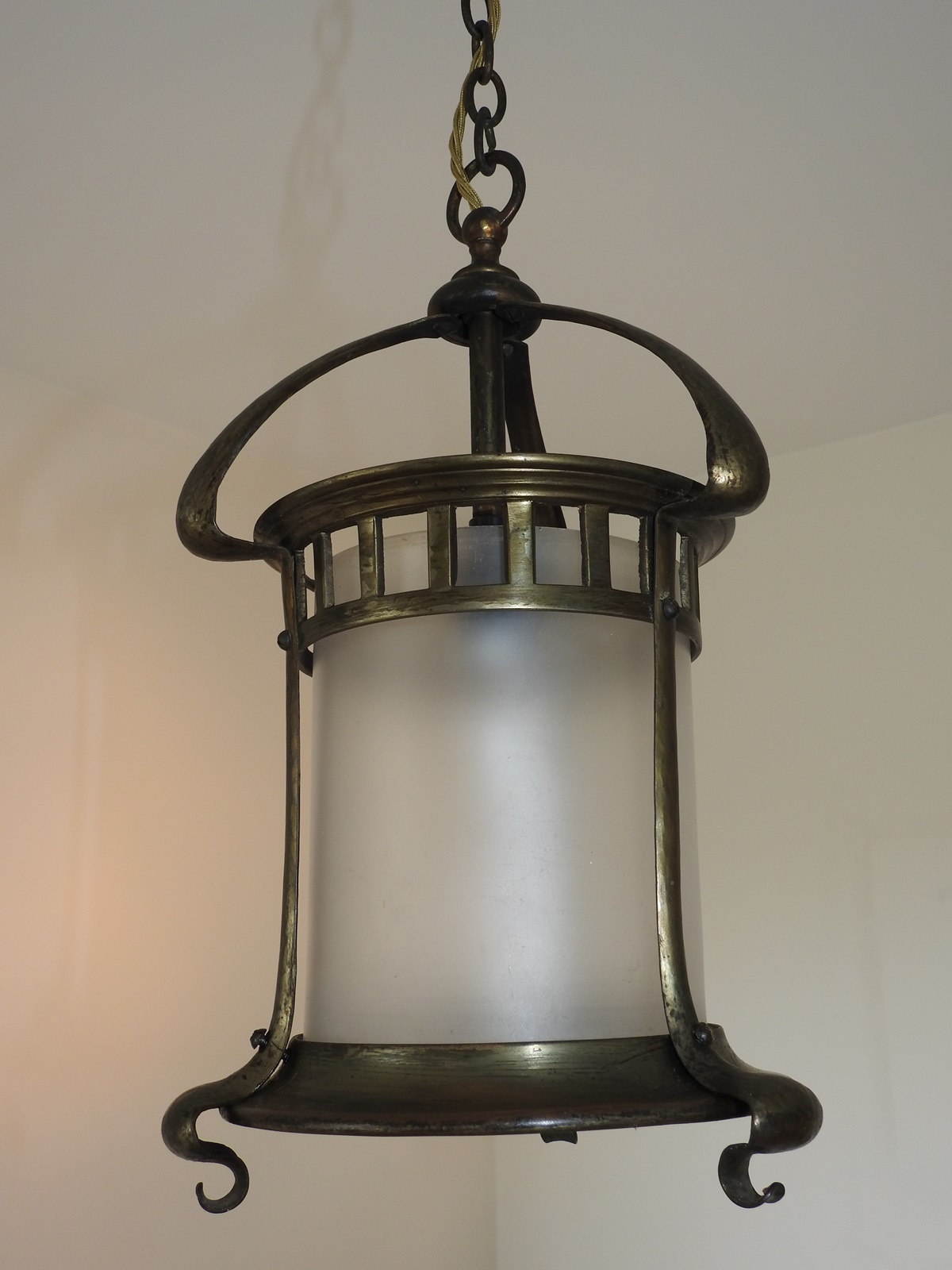 Unsigned | Bronze Art Nouveau Lantern | England c.1905 | SOLD - Image 3