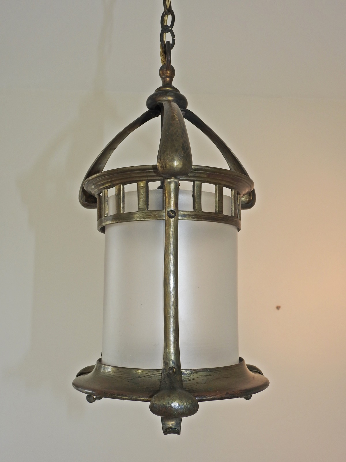 Unsigned | Bronze Art Nouveau Lantern | England c.1905 | SOLD - Image 4