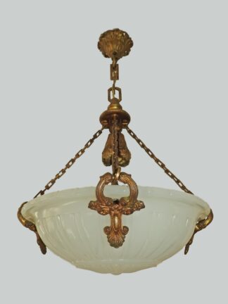 The General Electric Company (G.E.C) | Opaline Glass Plafonnier | English c.1925 | SOLD