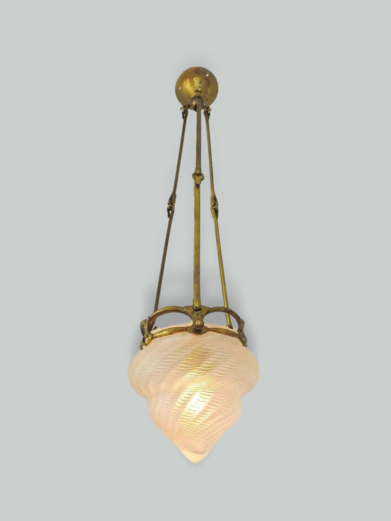 W.A.S Benson with James Powell & Sons | Art Nouveau Hall Lantern | England c.1900 | SOLD