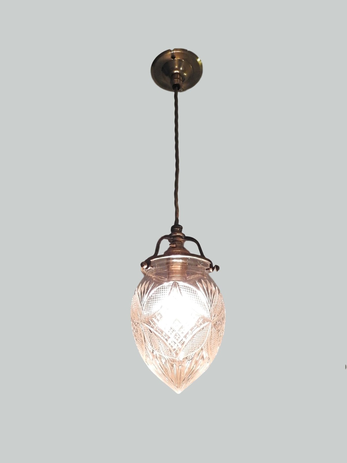 Attrbuted F & C Osler, Birmingham | 2 Cut-Glass Pendant Lights | England c.1900 | SOLD