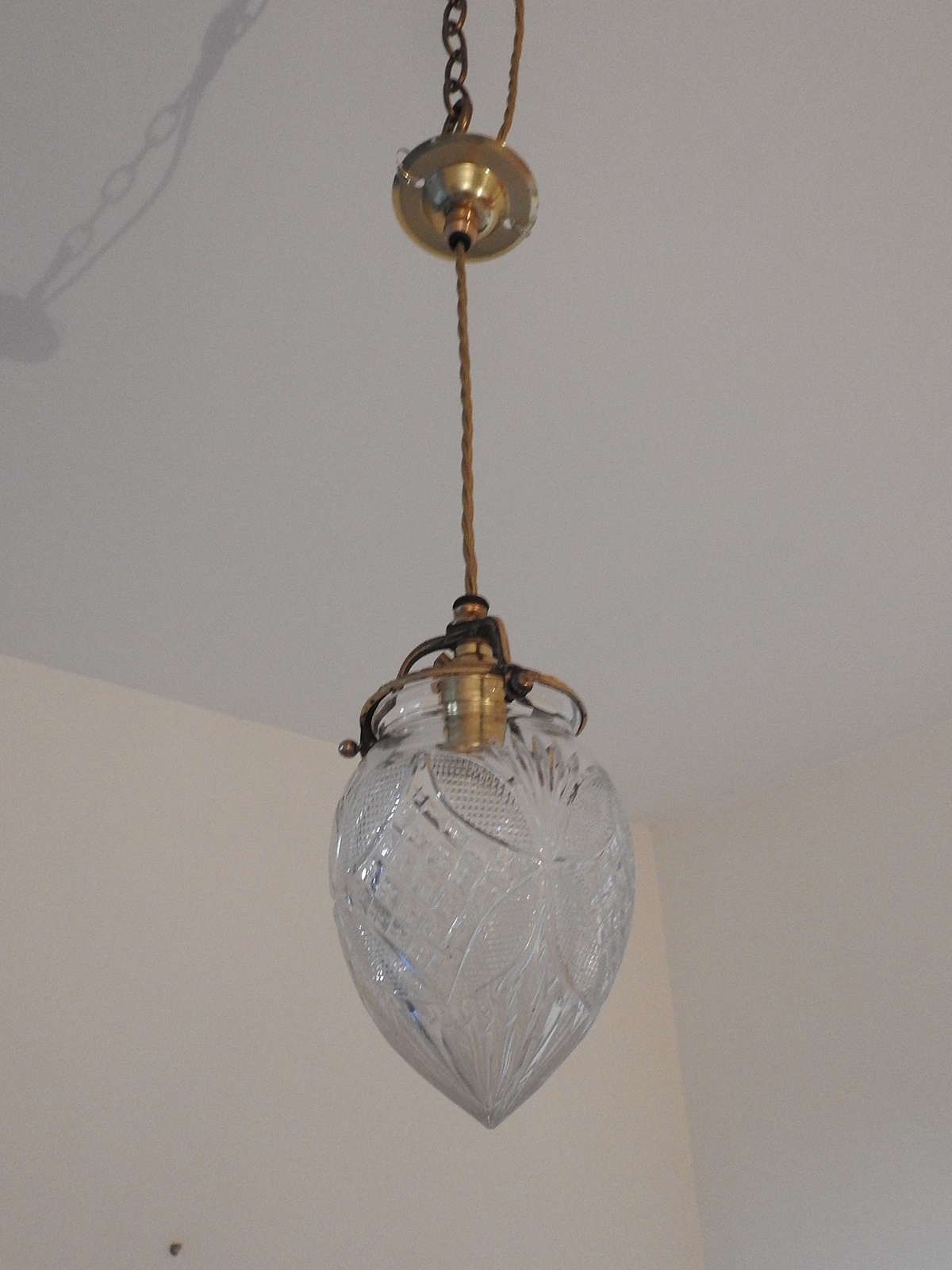 Attrbuted F & C Osler, Birmingham | 2 Cut-Glass Pendant Lights | England c.1900 | SOLD - Image 2