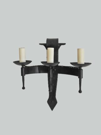 Unsigned | 2 Wrought-Iron Candle Sconces | France Early c.20th | SOLD