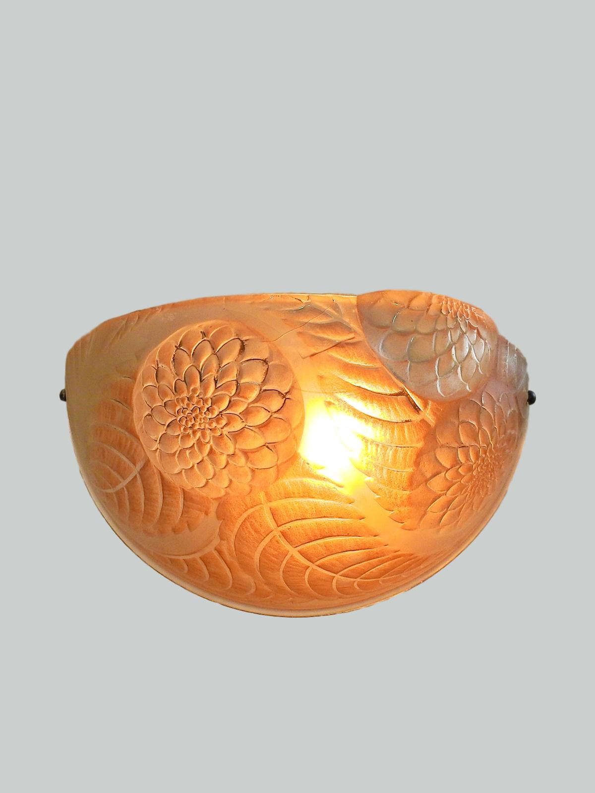 René Lalique | "Dahlia" Wall Light | France c.1930 | SOLD