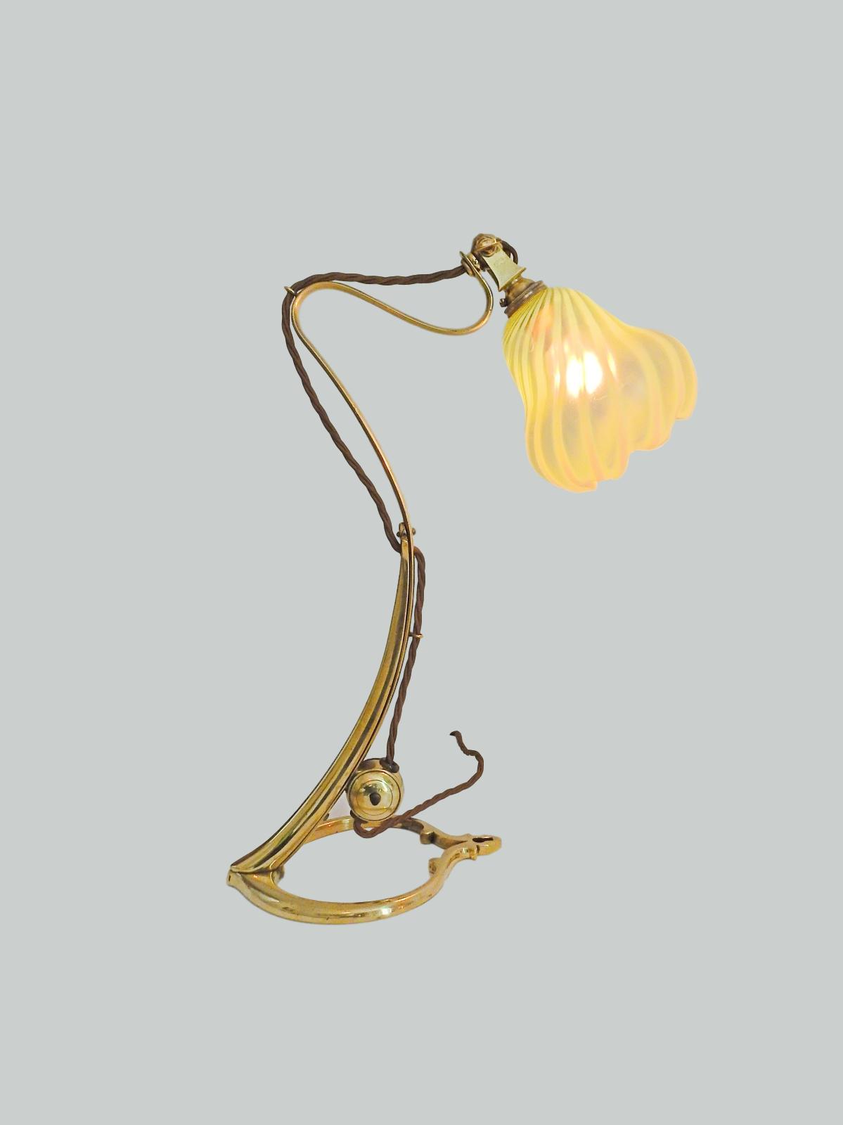 W.A.S Benson, London | Arts & Crafts Brass Multi-Utility Lamp | England c.1905