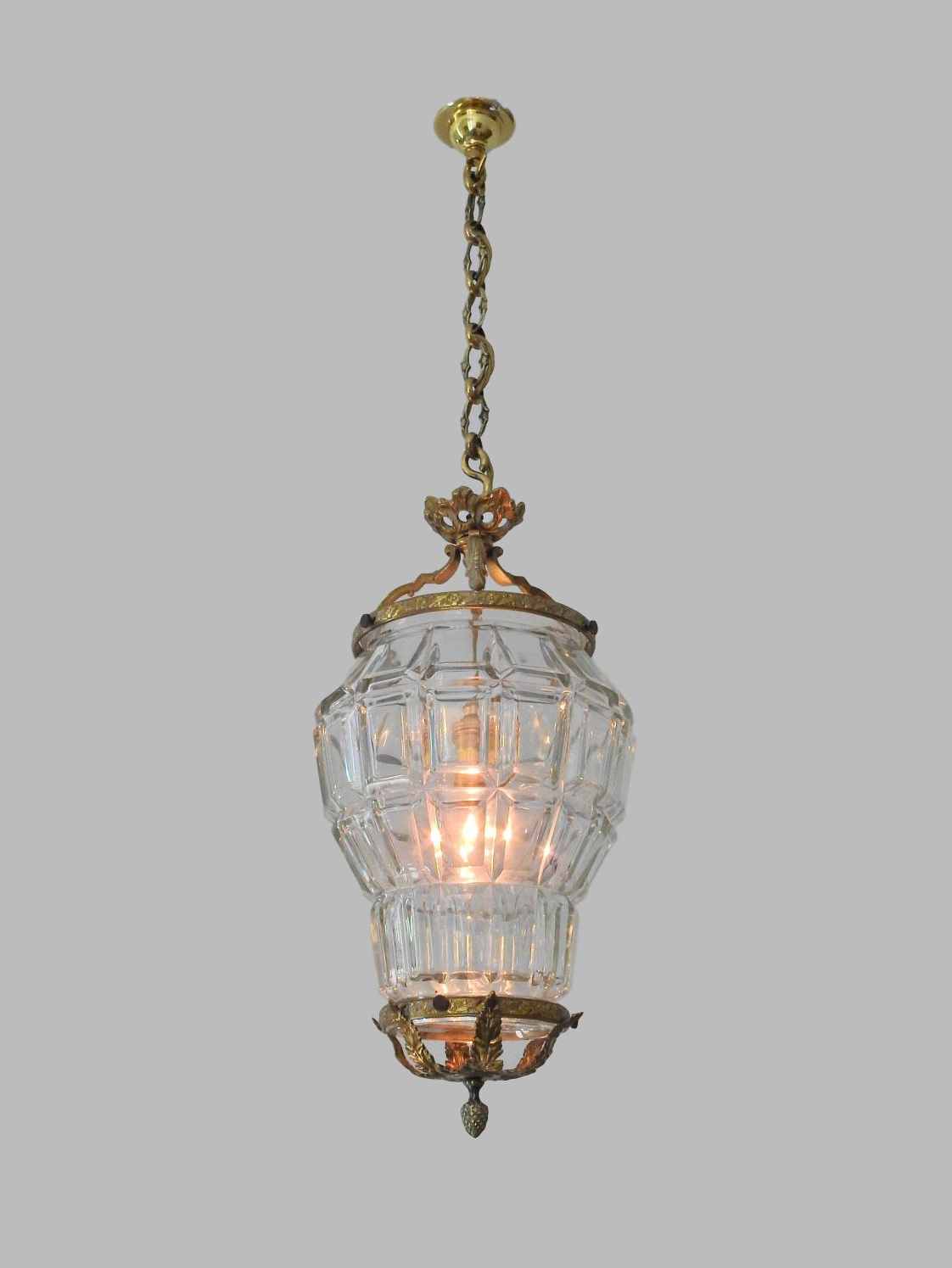 Style of Escaré & Danelle | Large "Versailles" Prism Lantern | England or France Early c.20th | SOLD