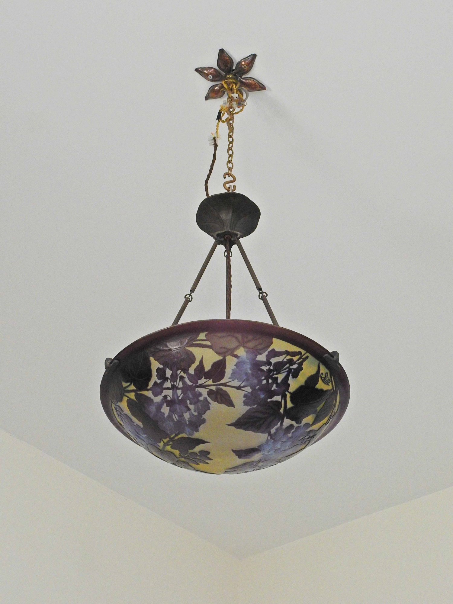 Émile Gallé | Cameo-glass Plafonnier | France c.1900 | SOLD - Image 4