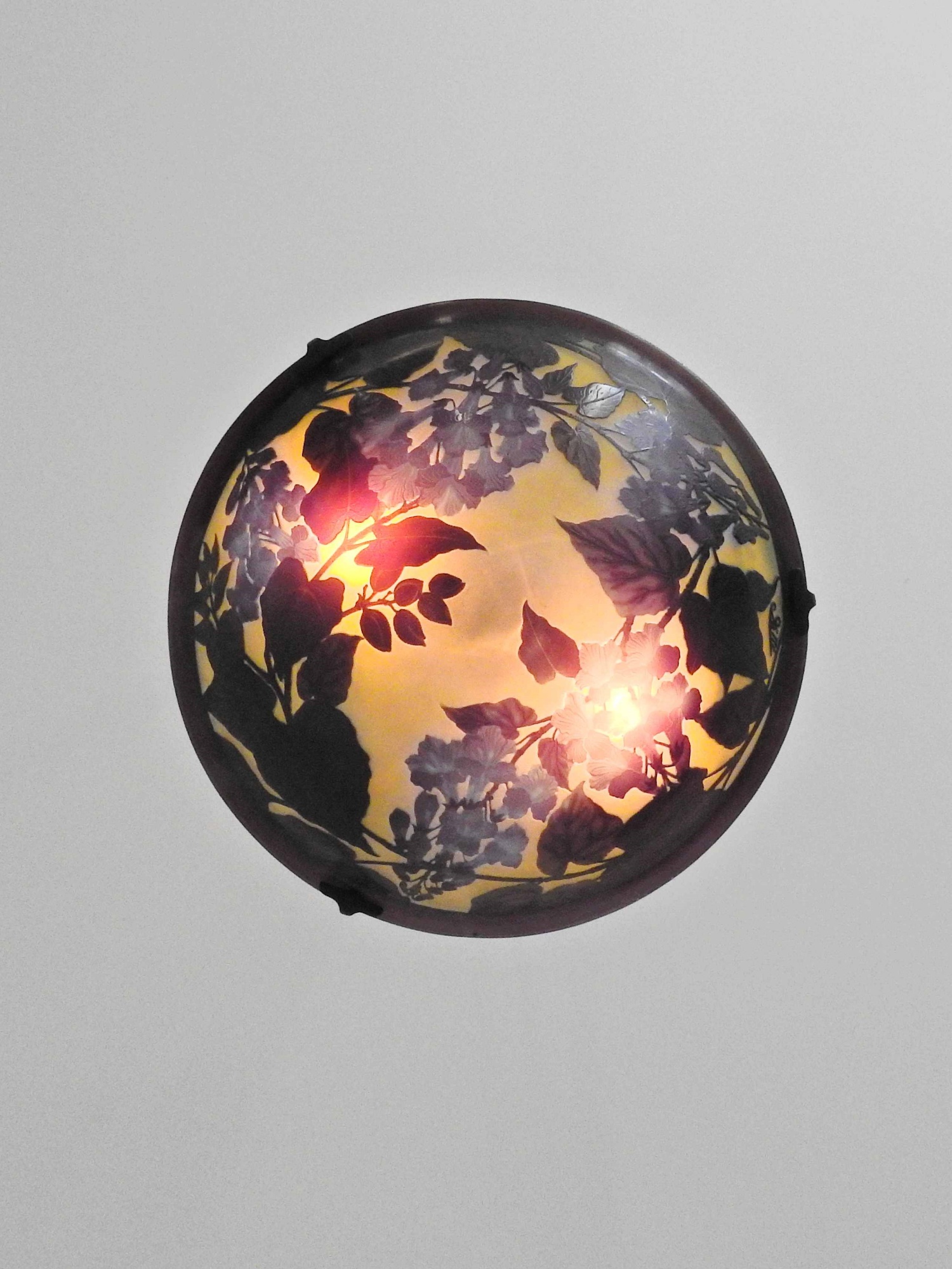 Émile Gallé | Cameo-glass Plafonnier | France c.1900 | SOLD - Image 6