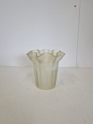 Small Straw-Vaseline Gas Lampshade | English c.1900