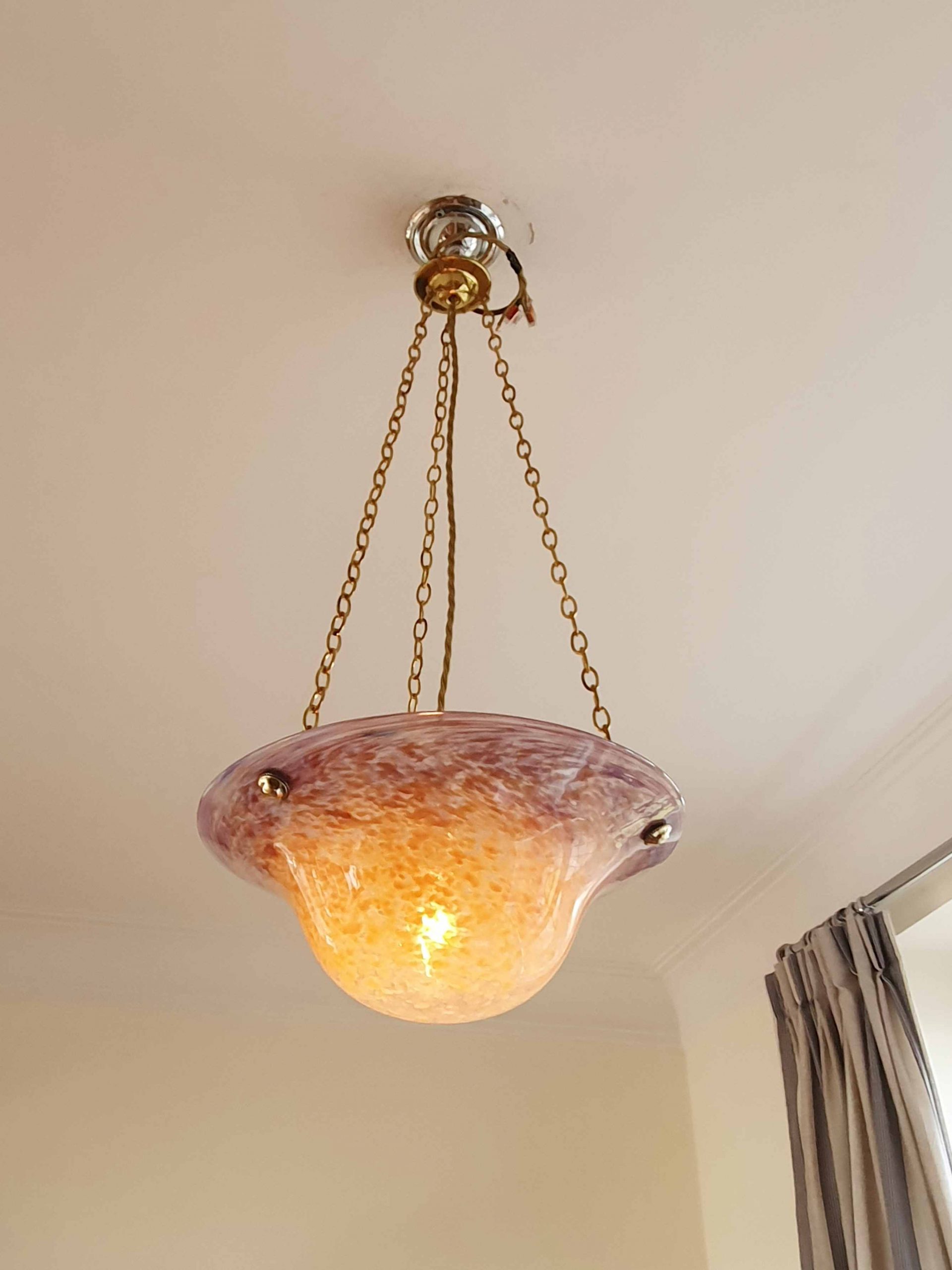 Attributed Vasart Glass, Strathearn | Coloured-Glass Plafonnier | Scotland c.1960 | SOLD - Image 3