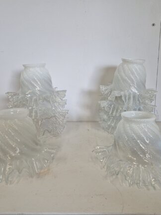 Unsigned | Collection of 5 Vaseline Lampshades | France c.1920