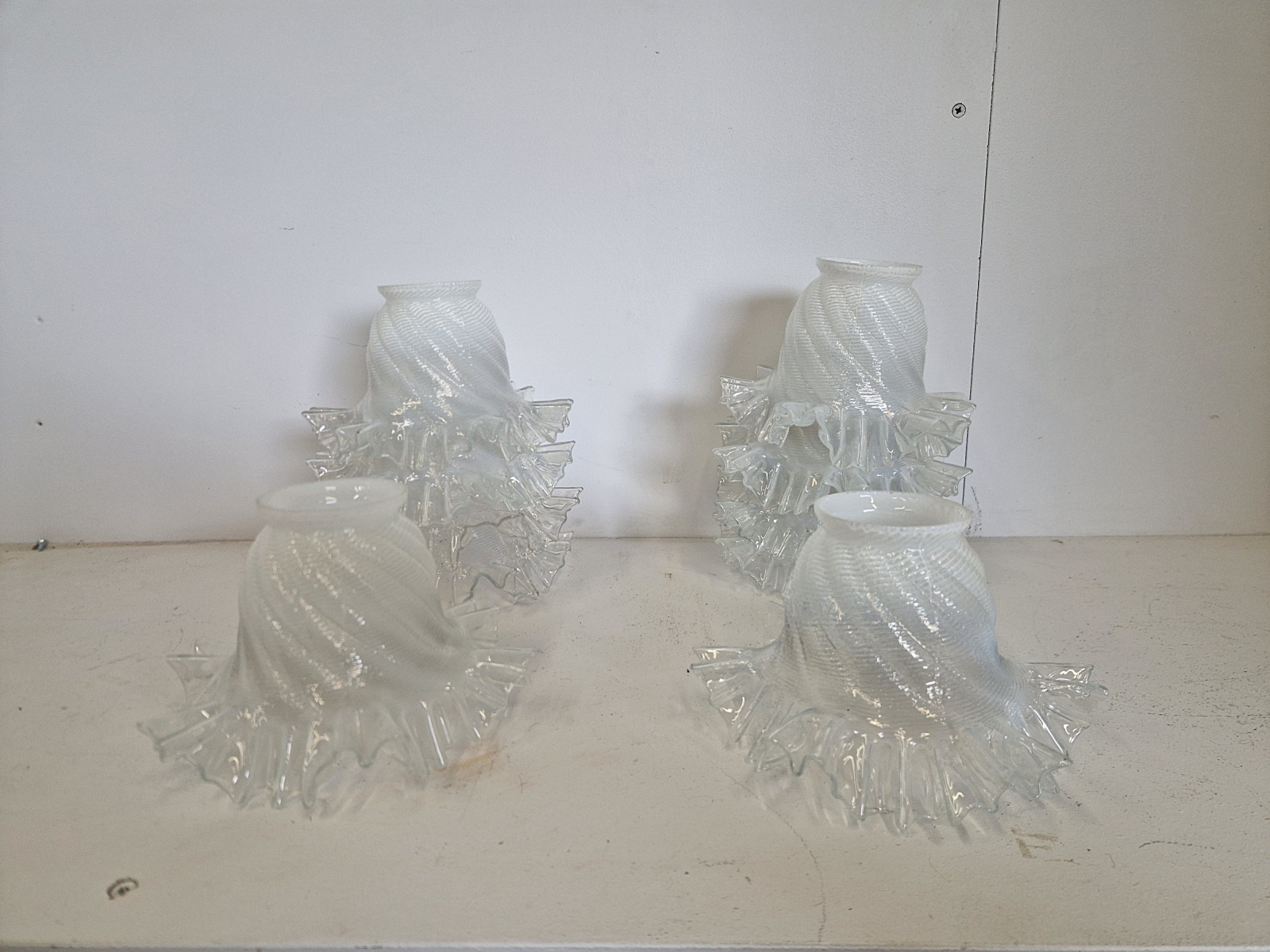 Unsigned | Collection of 5 Vaseline Lampshades | France c.1920