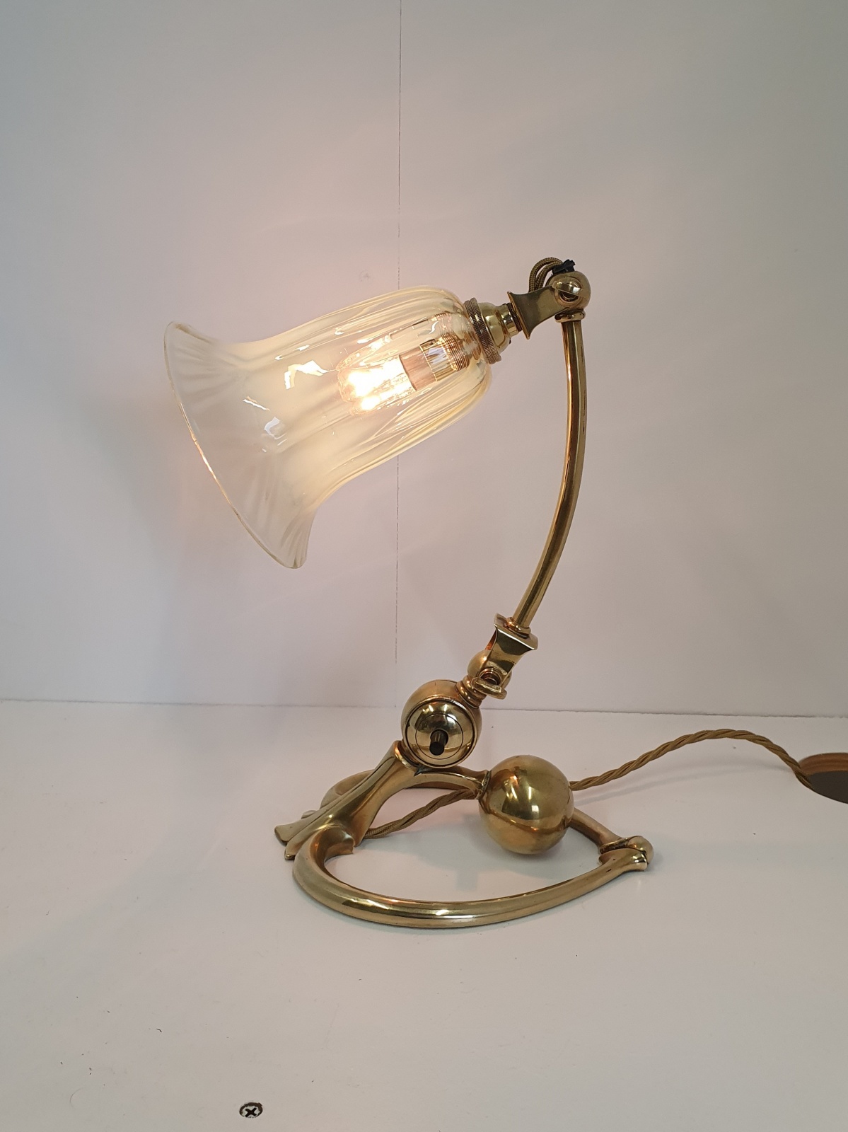 W.A.S Benson with John Walsh Walsh | Arts & Crafts Desk Lamp | England c.1900 | SOLD - Image 4