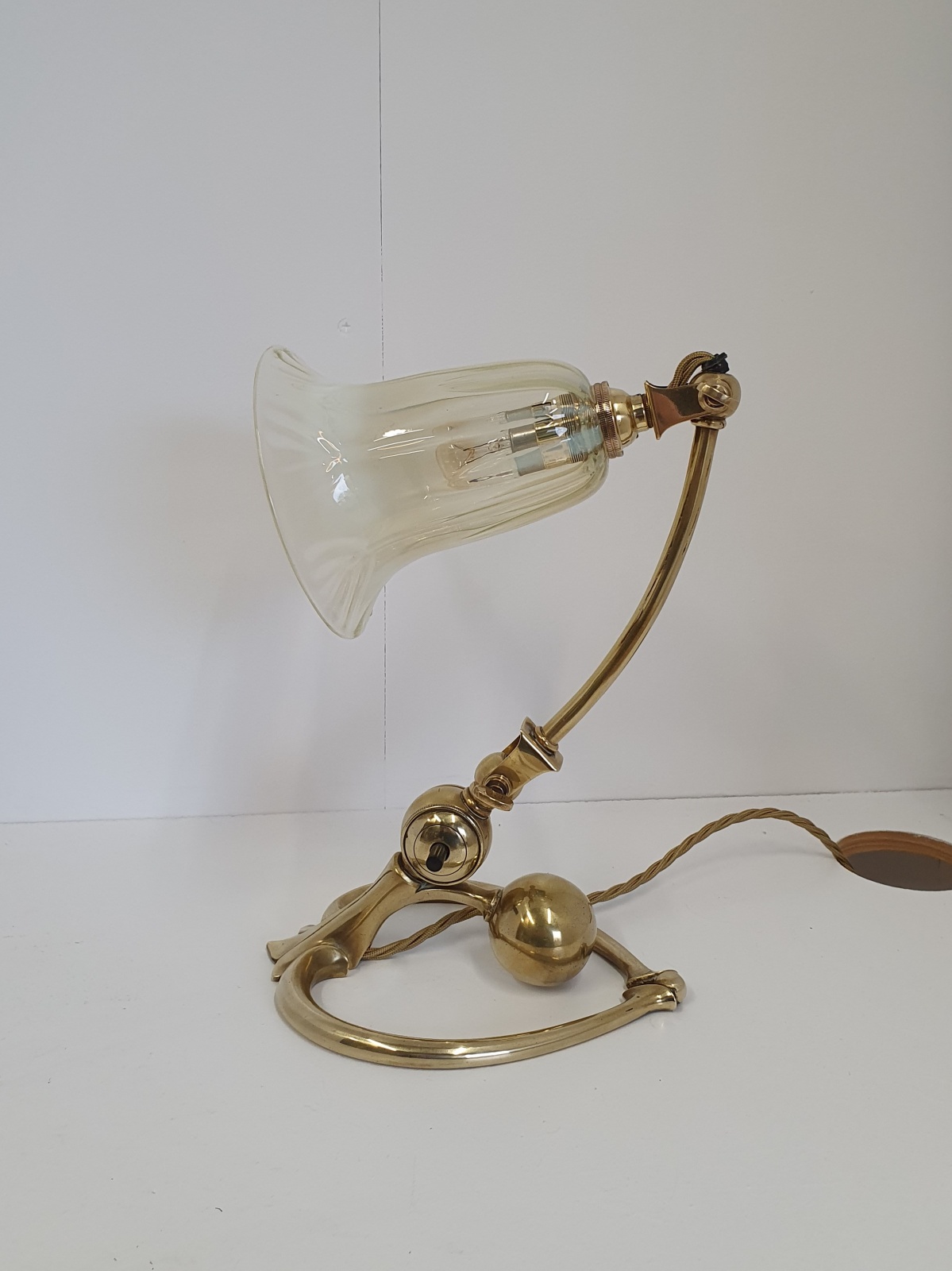 W.A.S Benson with John Walsh Walsh | Arts & Crafts Desk Lamp | England c.1900 | SOLD - Image 5