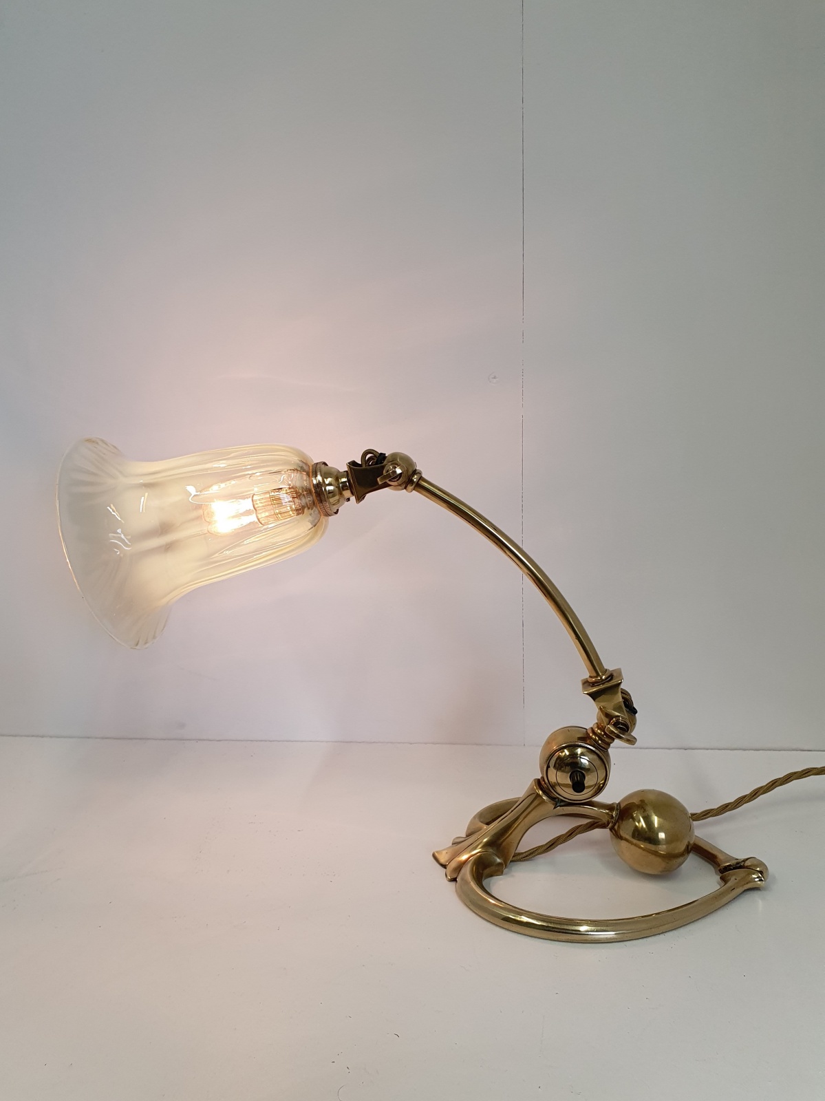 W.A.S Benson with John Walsh Walsh | Arts & Crafts Desk Lamp | England c.1900 | SOLD - Image 6