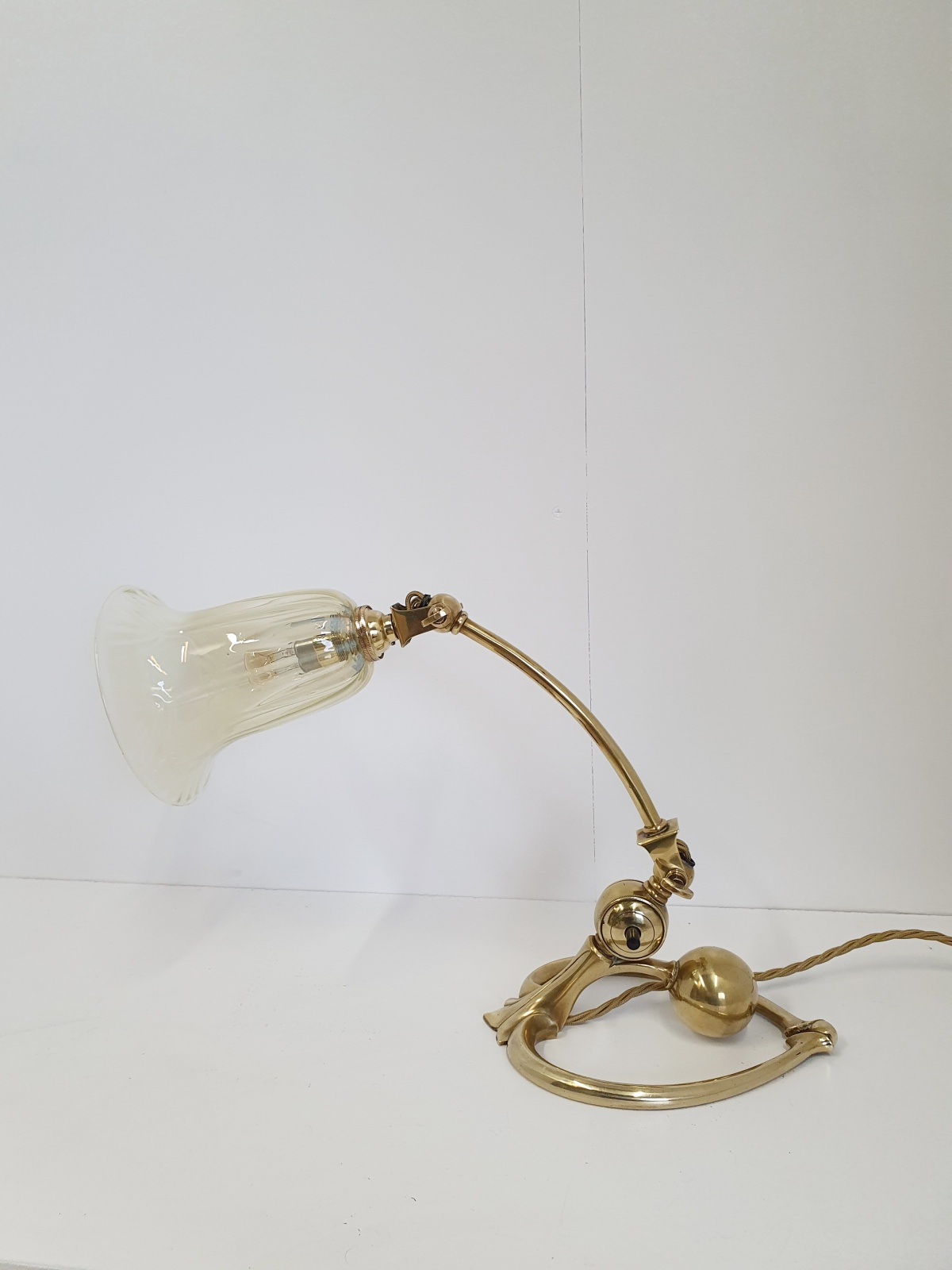 W.A.S Benson with John Walsh Walsh | Arts & Crafts Desk Lamp | England c.1900 | SOLD - Image 7