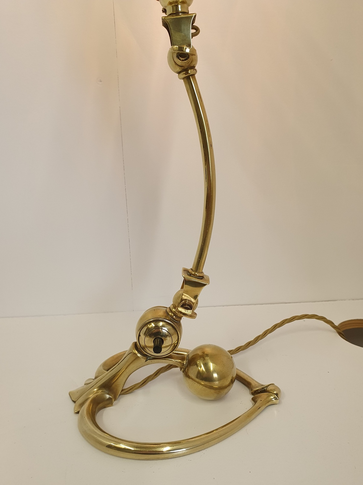 W.A.S Benson with John Walsh Walsh | Arts & Crafts Desk Lamp | England c.1900 | SOLD - Image 8