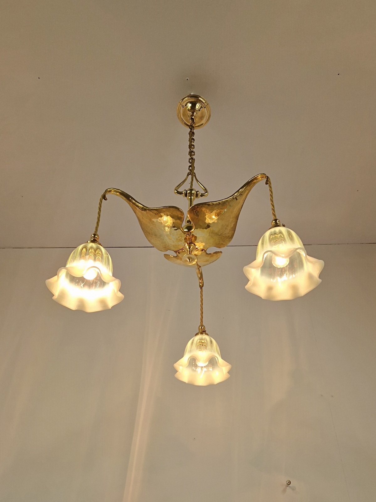 Attributed The General Electric Company (G.E.C) | 2 Small Arts & Crafts Ceiling Lights | England c.1900 | SOLD - Image 4