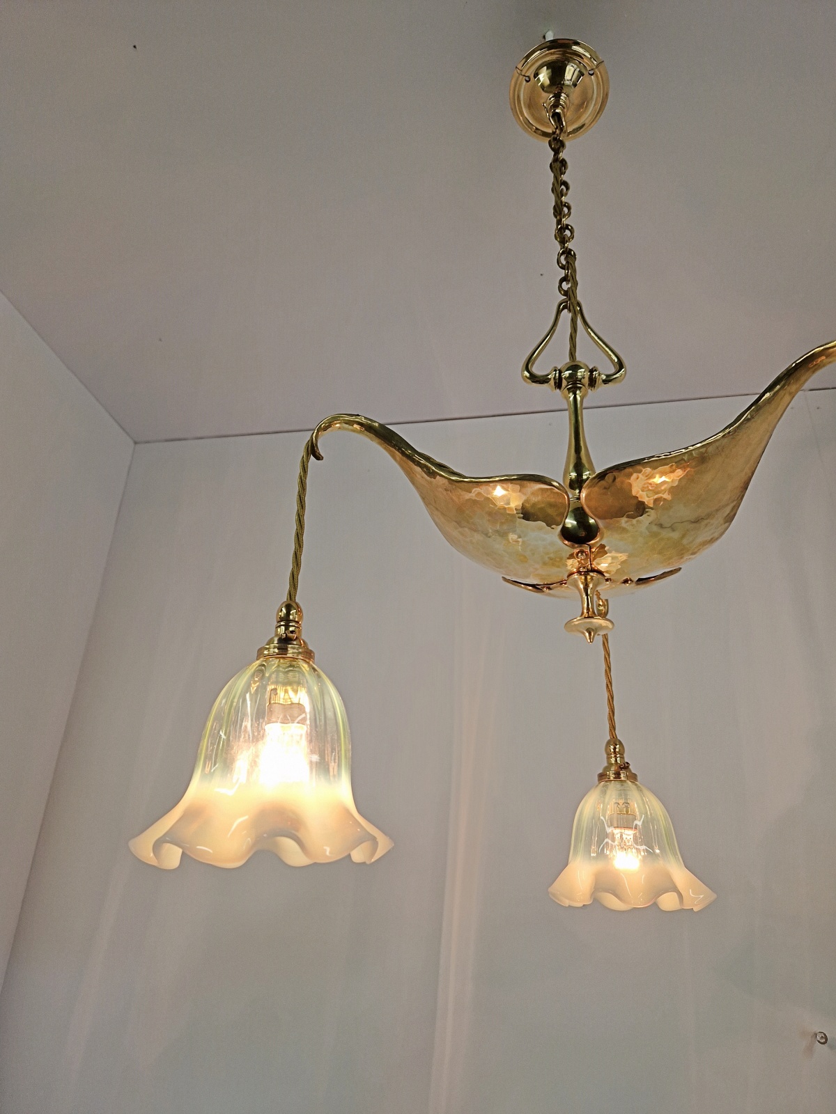 Attributed The General Electric Company (G.E.C) | 2 Small Arts & Crafts Ceiling Lights | England c.1900 | SOLD - Image 6