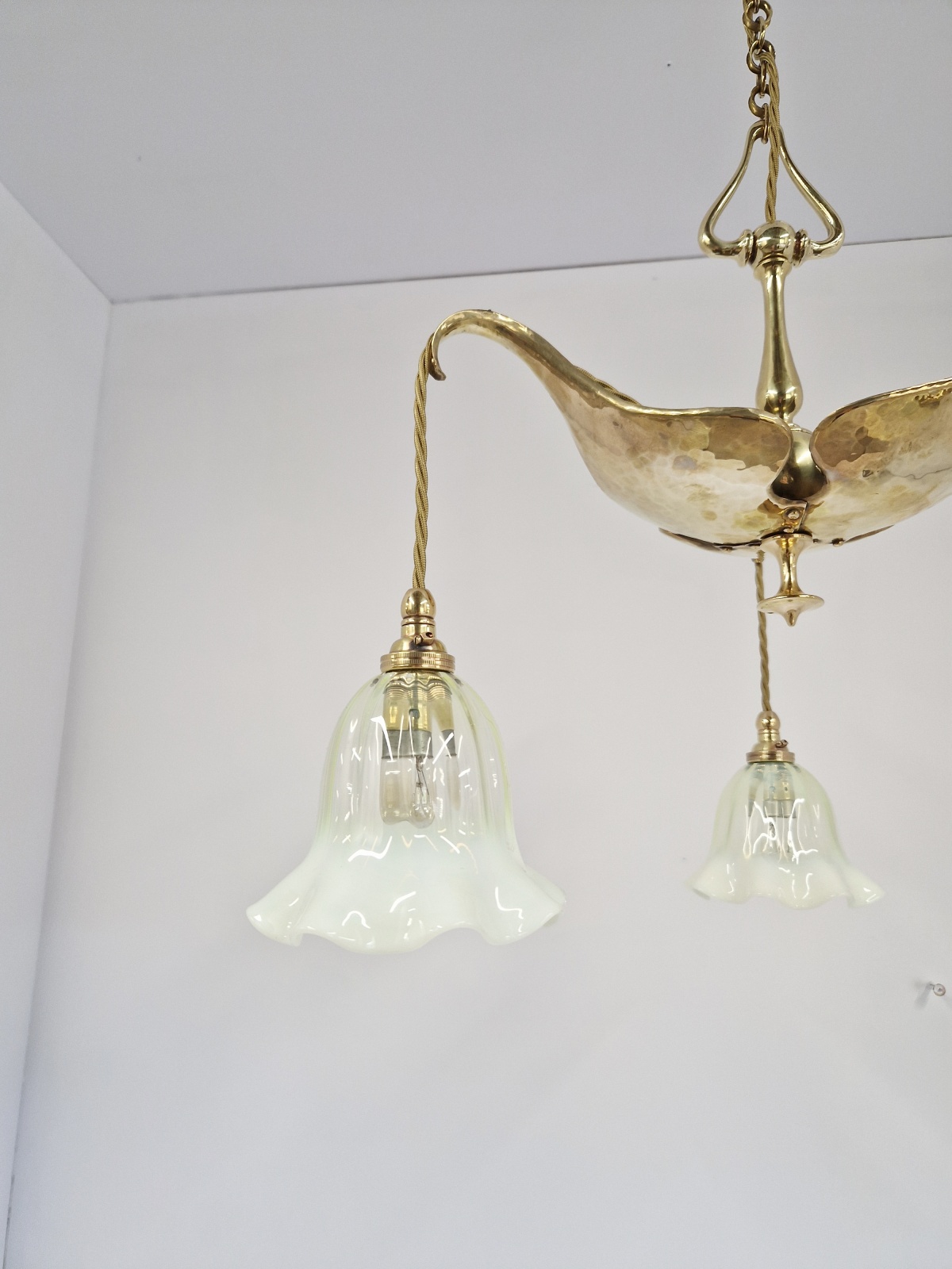 Attributed The General Electric Company (G.E.C) | 2 Small Arts & Crafts Ceiling Lights | England c.1900 | SOLD - Image 7