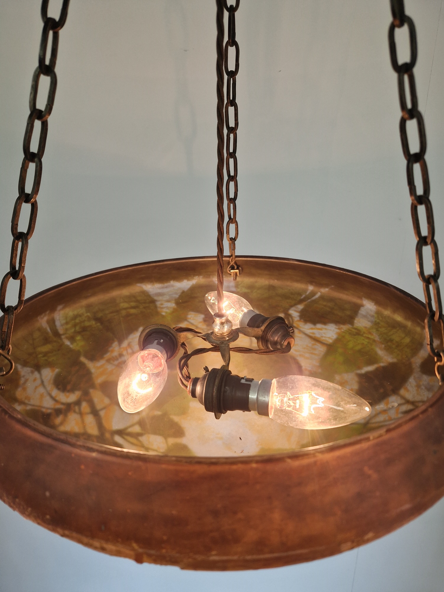 Daum Frères, Nancy | Cameo-Glass Plafonnier | France c.1910-20 | SOLD - Image 11