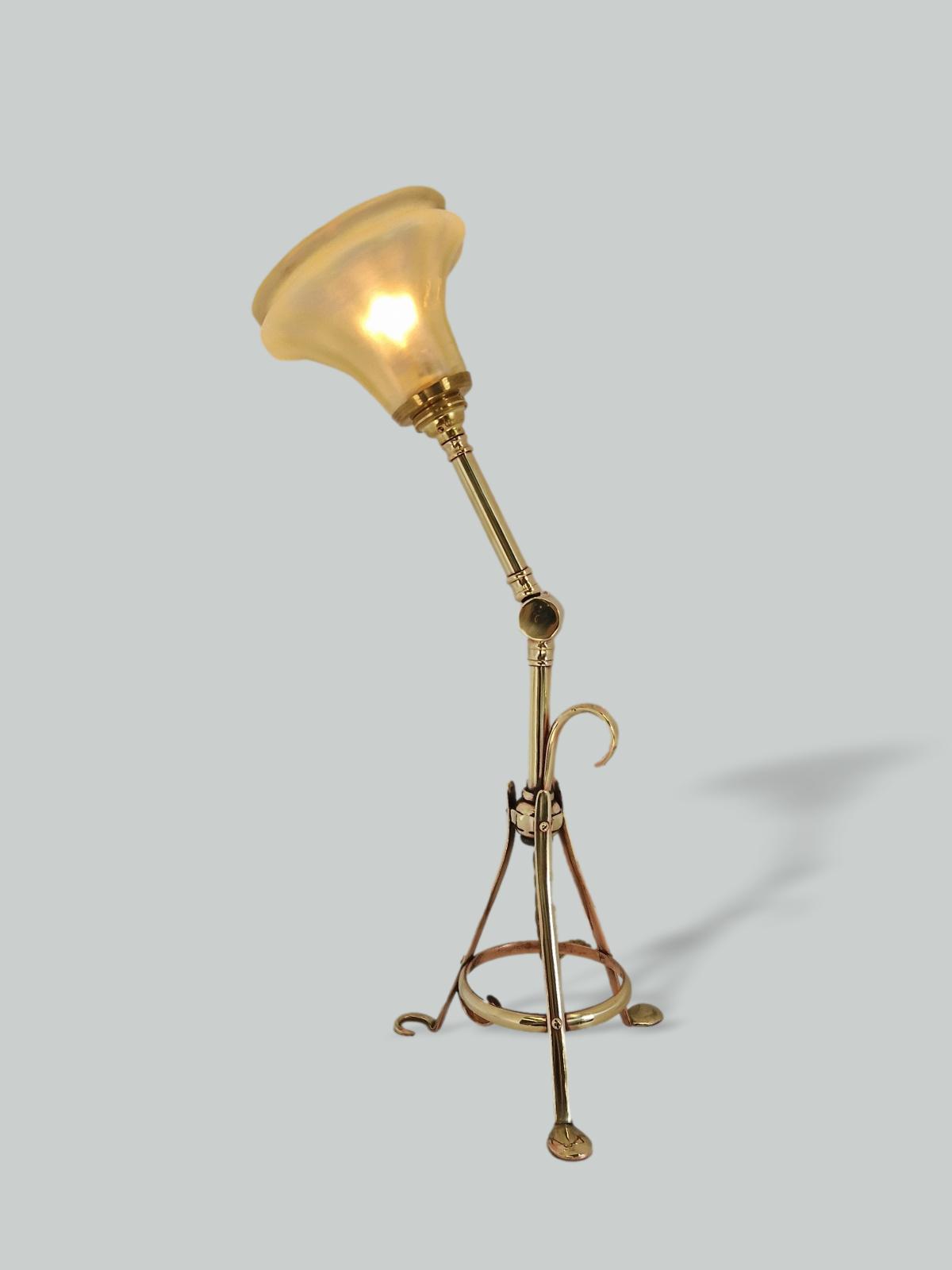 The General Electric Company (G.E.C) | Brass Arts & Crafts Multi-utility Lamp | England c.1922 | SOLD