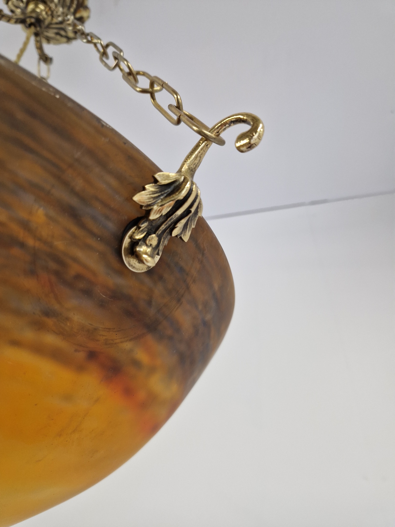 Muller Frères, Luneville | Large Pate-de-verre Plafonnier | France c.1920 | SOLD - Image 9