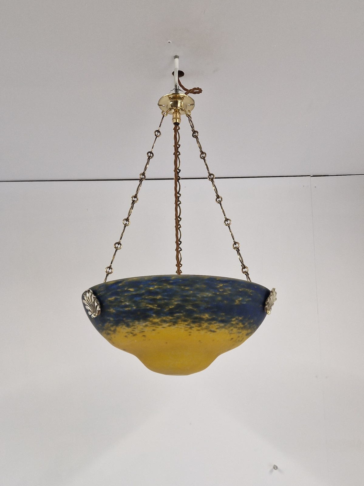 Muller Frères, Luneville | Pate-de-verre Plafonnier | France c.1925 - Image 3