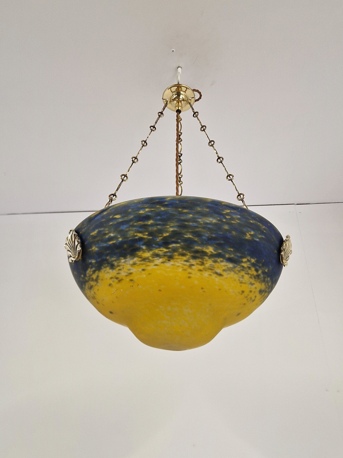 Muller Frères, Luneville | Pate-de-verre Plafonnier | France c.1925 - Image 5