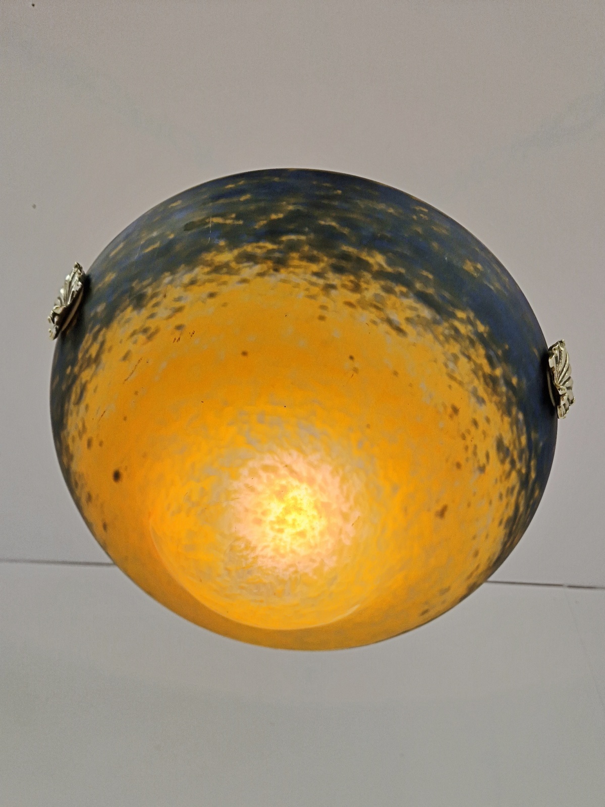 Muller Frères, Luneville | Pate-de-verre Plafonnier | France c.1925 - Image 6