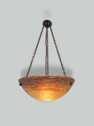 Grandes Verreries de Croismare | Pate-de-verre Plafonnier | France c.1925 | SOLD