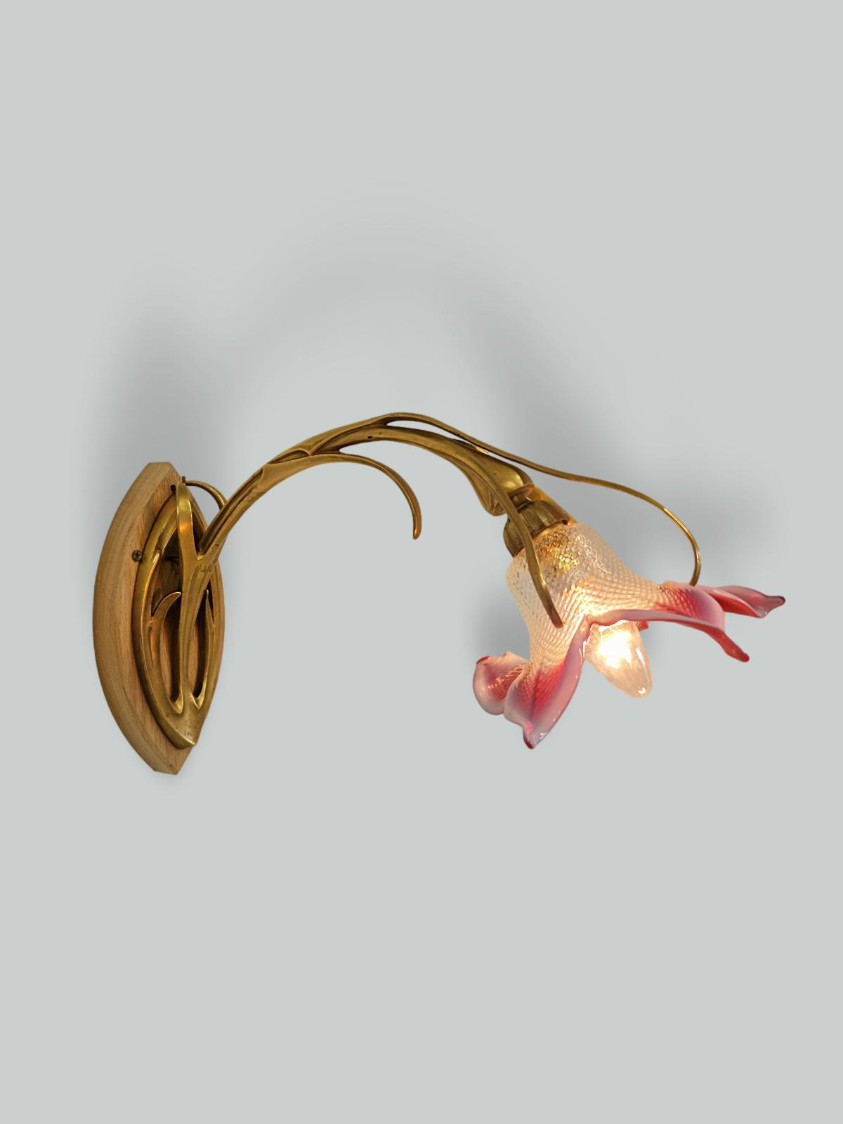 Maurice Dufrene & La Société des Artistes Français, Paris | 2 Gilt-bronze Art Nouveau Wall Lights | France c.1905 | SOLD