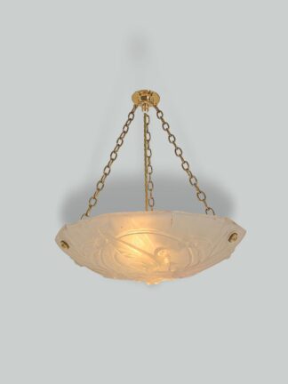 Style of Ernst Marius Sabino | Opalescent glass plafonnier | France c.1930 | SOLD