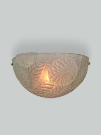 René Lalique | "Dahlia" Opalescent Wall Light | France c.1925